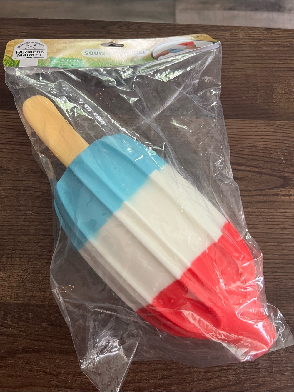 Red White Blue Popsicle Squishy Toy - Farmers Market